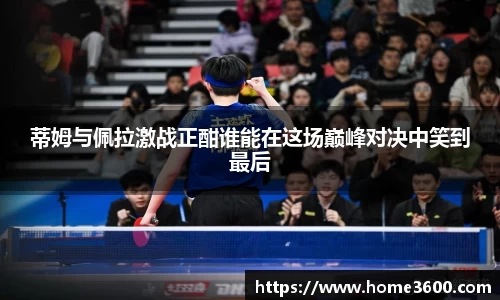 蒂姆与佩拉激战正酣谁能在这场巅峰对决中笑到最后